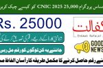 Ehsaas Program 25,000 CNIC Check 2025