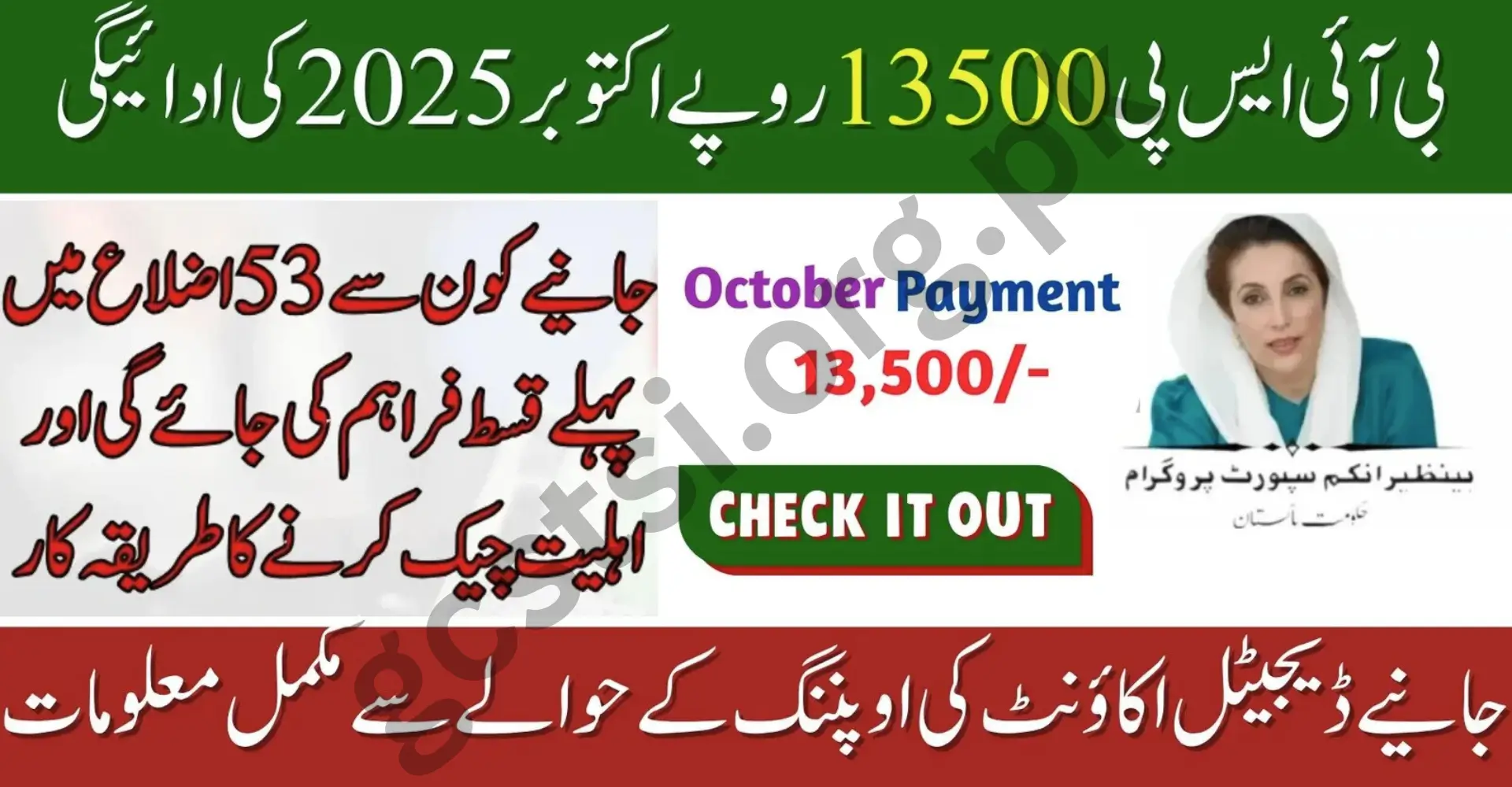 BISP 13500 Payment